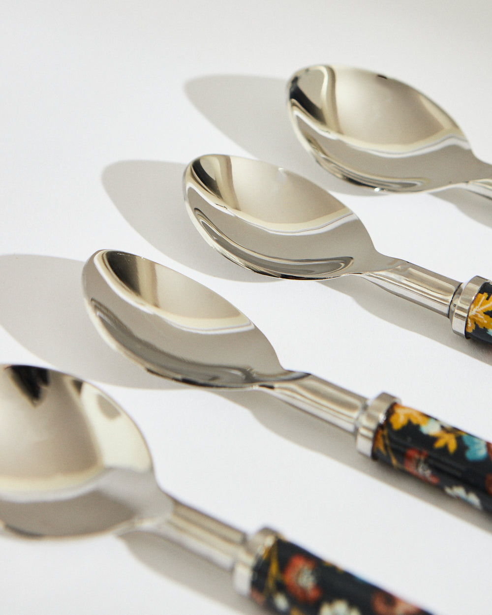 Pixel Paisley Tea Spoons
 Black (Set of 4)