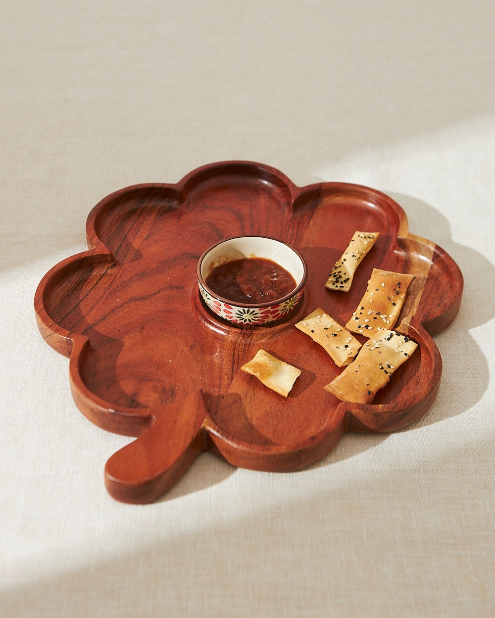 Flower Chip & Dip Platter