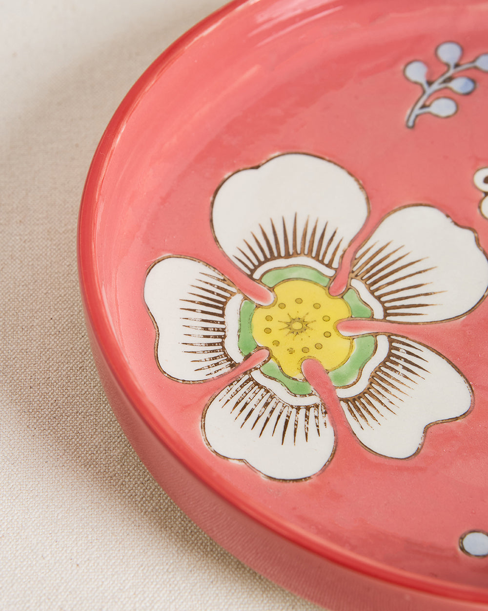 Hibiscus Bloom Platter Red
