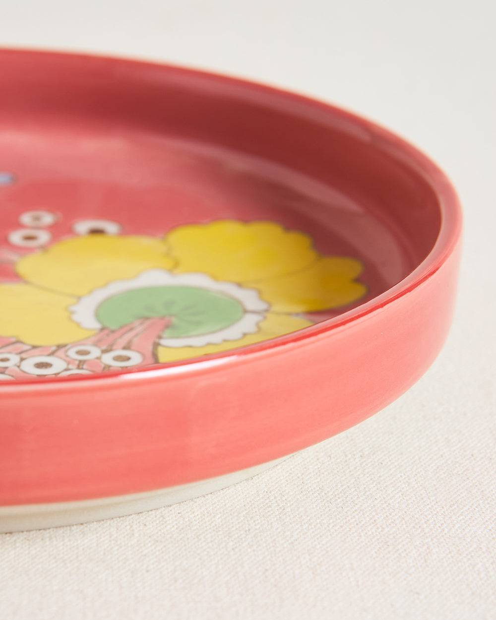 Hibiscus Bloom Platter Red
