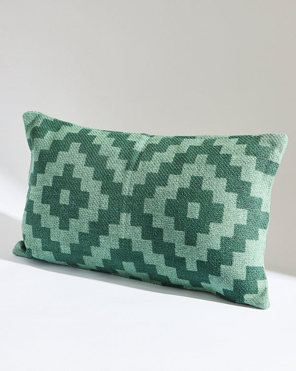 Essentials Aztec Cushion Cover, Green