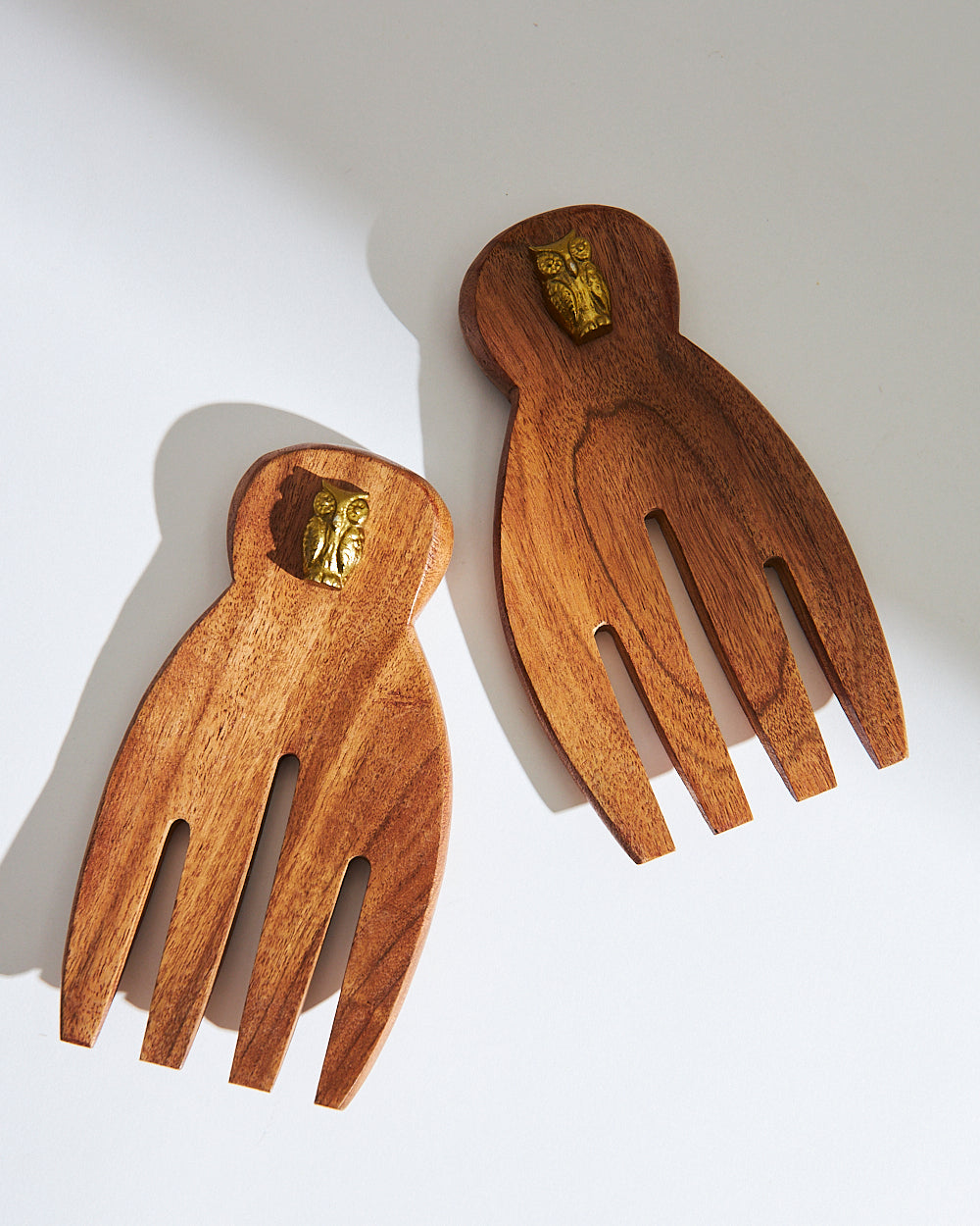 Classic Wooden Salad Servers - Set of 2