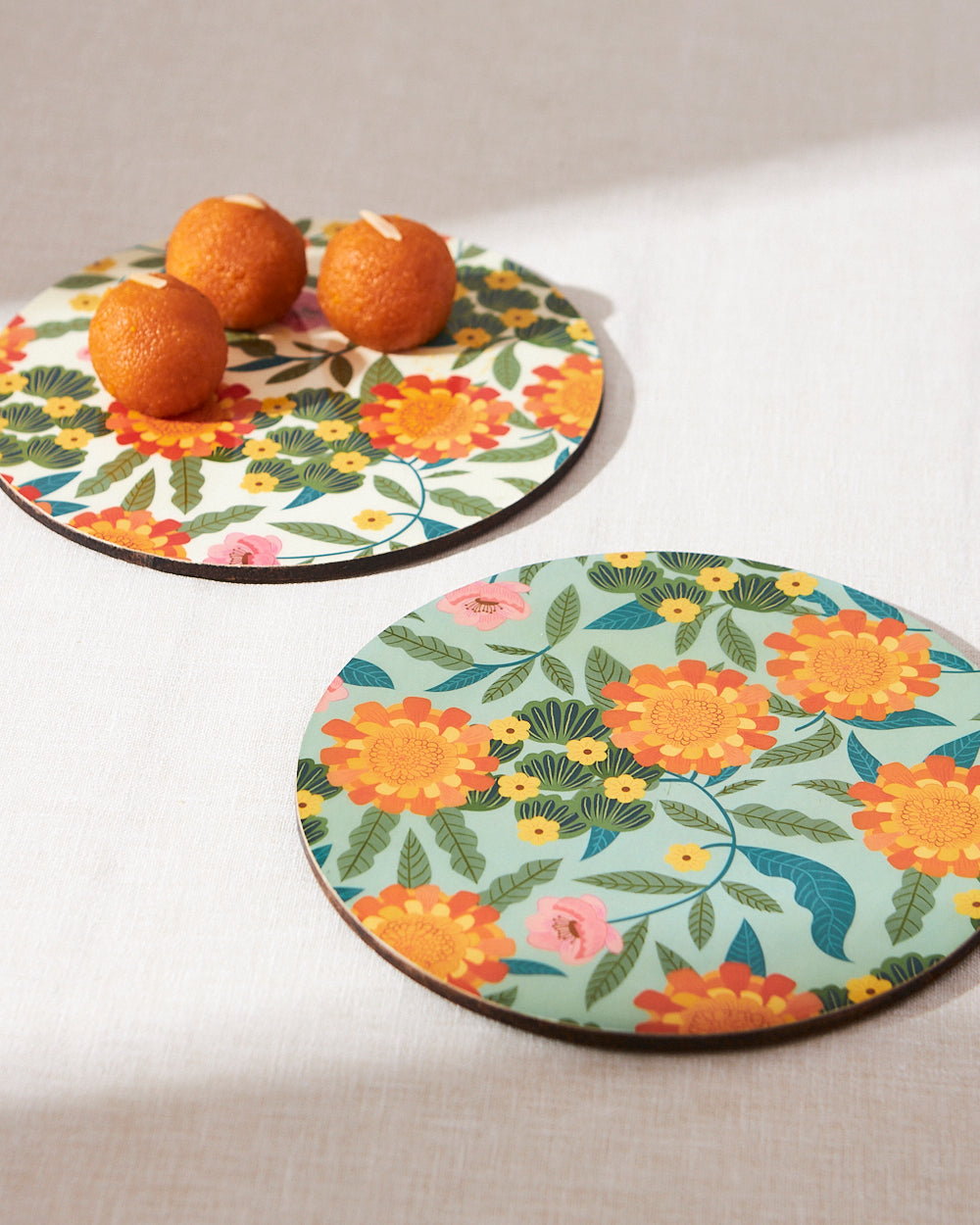 Marigold Trivets (Set of 2) | Wood