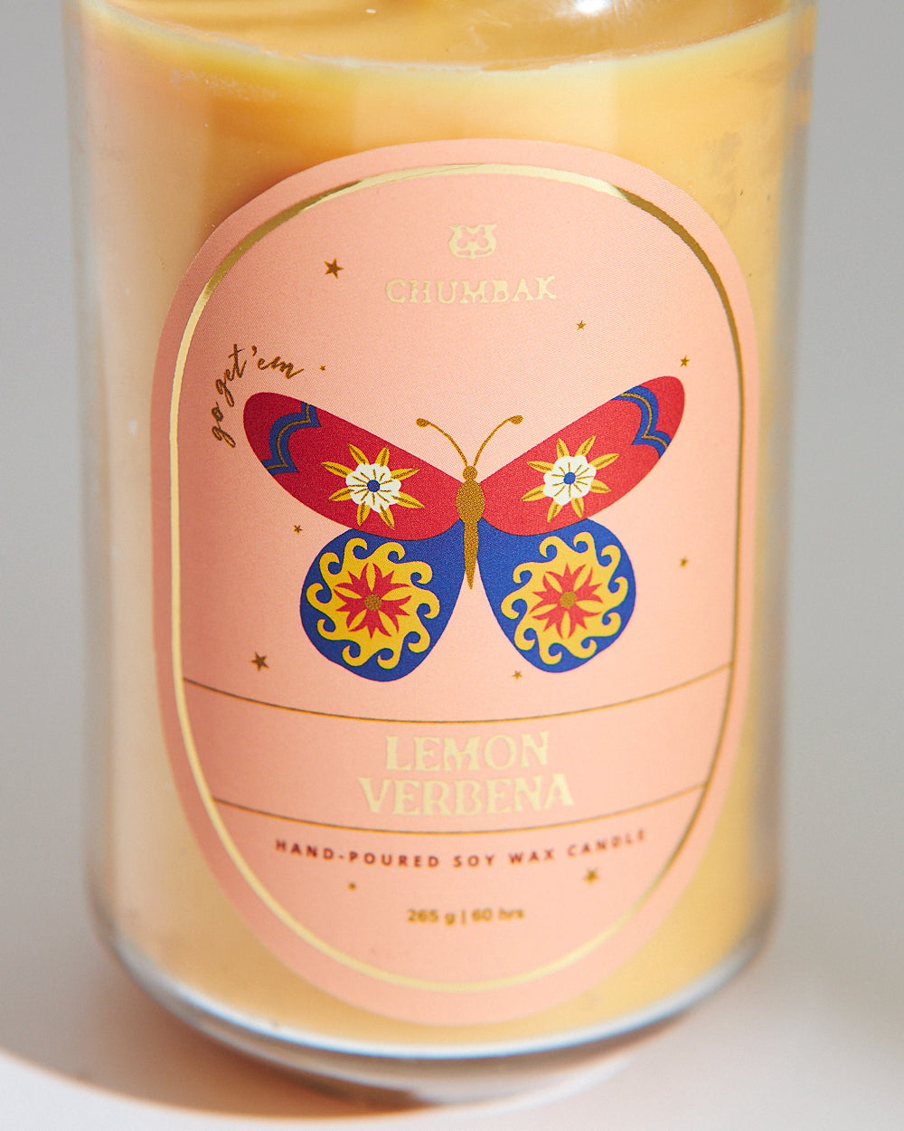 Lemon Verbena Soy Wax Candle, 265g