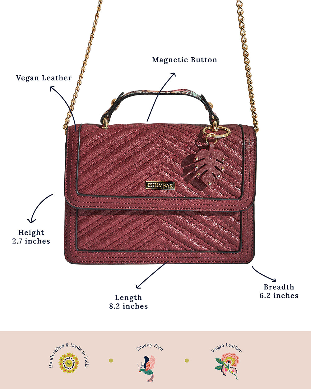 Palm Springs Quilted Sling  Bag