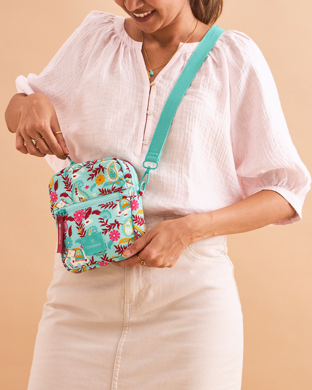 Mini Resort Crossbody Bag | Adjustable Sling| Water Resistant Fabric