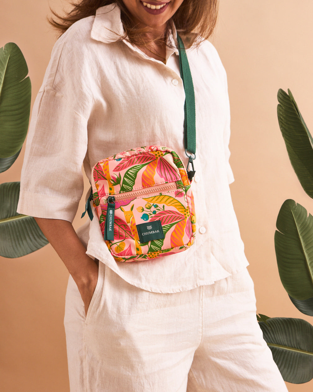 Mini Resort Crossbody Bag | Adjustable Sling| Water Resistant Fabric
