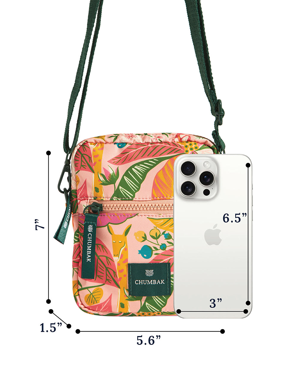 Mini Resort Crossbody Bag | Adjustable Sling| Water Resistant Fabric
