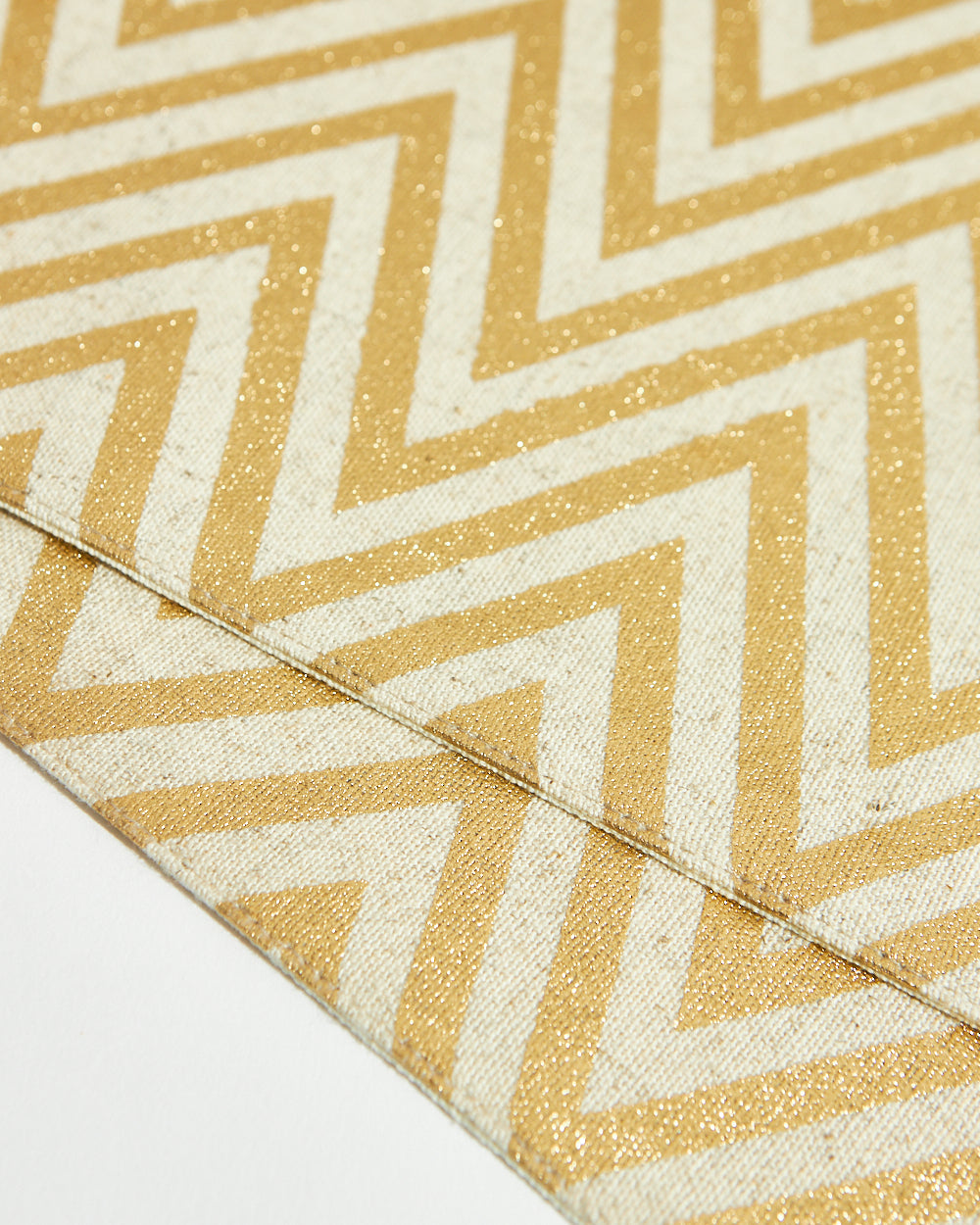 Classic Chevron Placemats, Gold - Set of 2