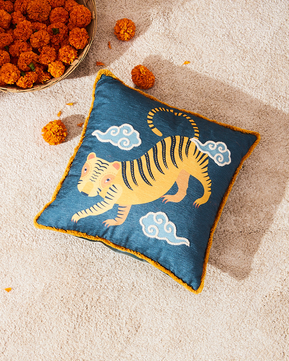 Royal Tiger Cushion Cover 16"