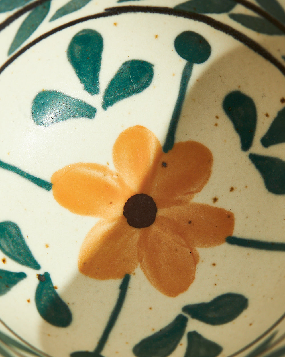 Marigold Lentil Bowl | Handpainted Stoneware