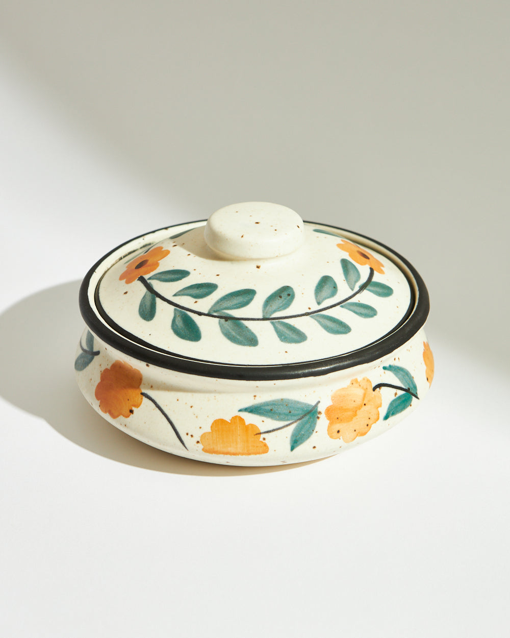 Marigold Casserole | Handpainted Stoneware