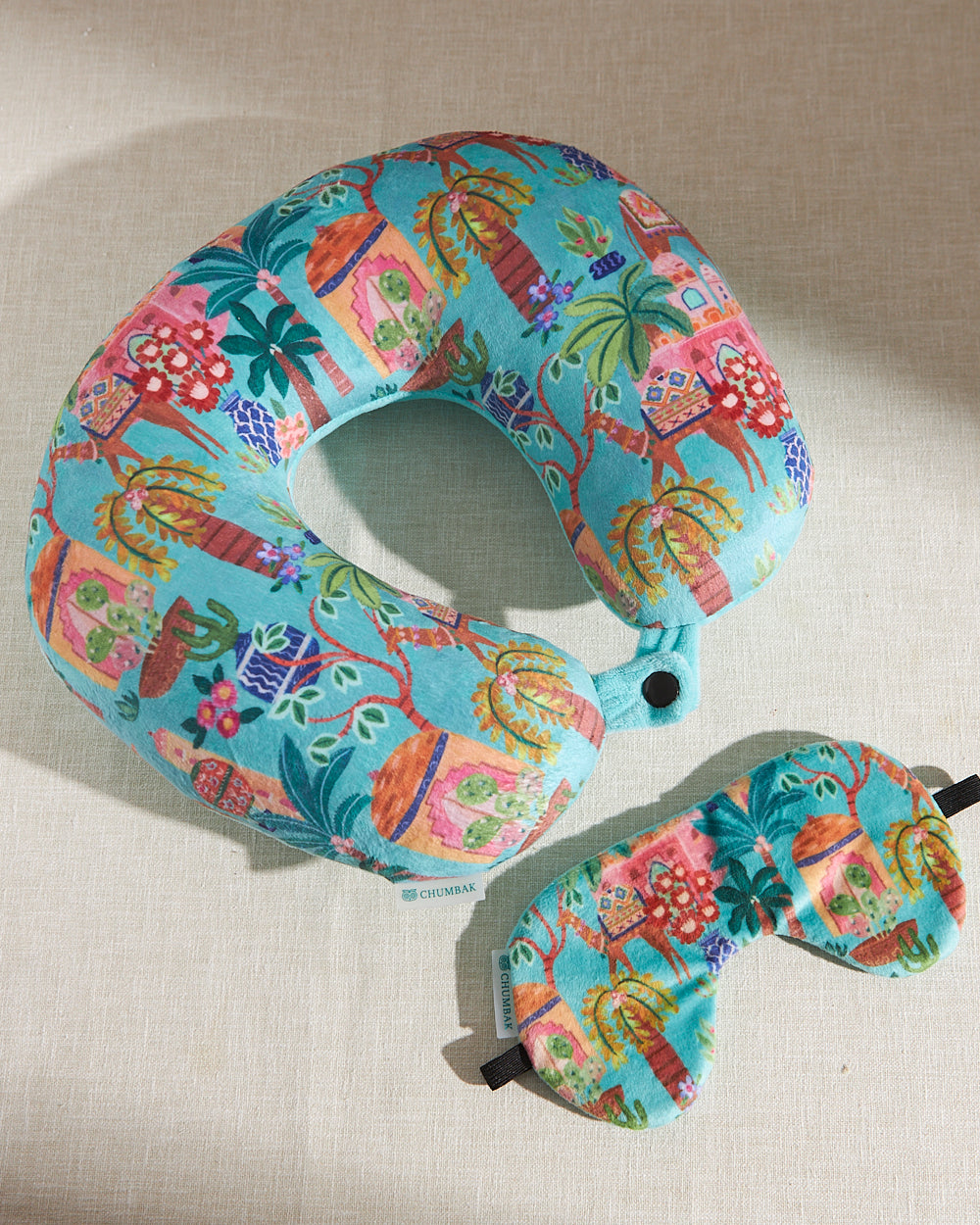 Jaipurscape Travel Pillow with Eye Mask | Digital Nomad