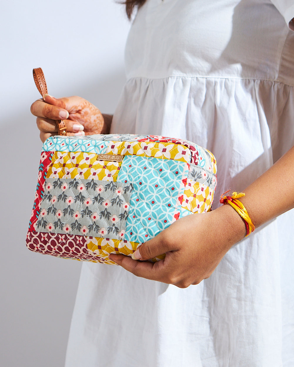 Patches & Print Quilted Pouch