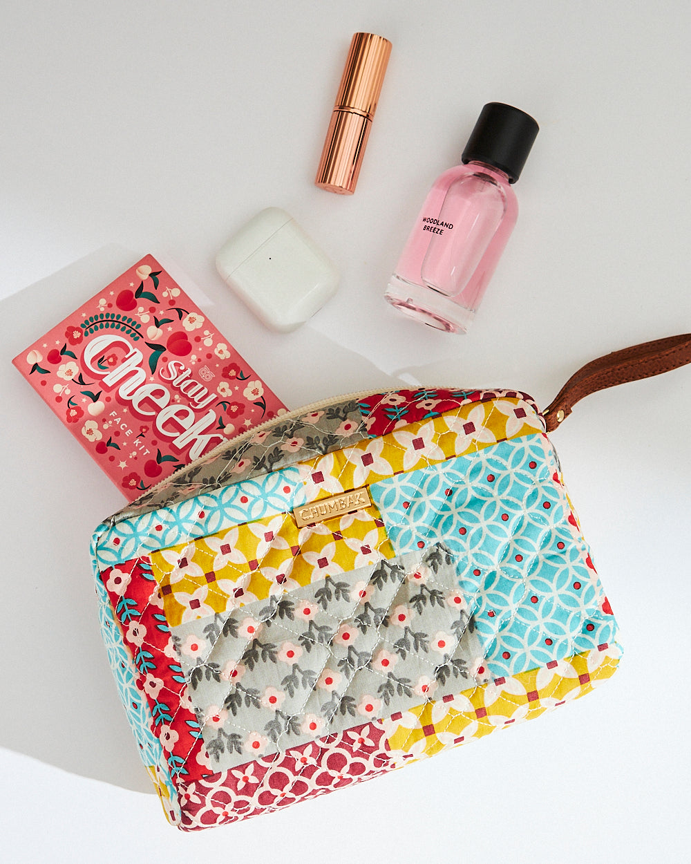 Patches & Print Quilted Pouch