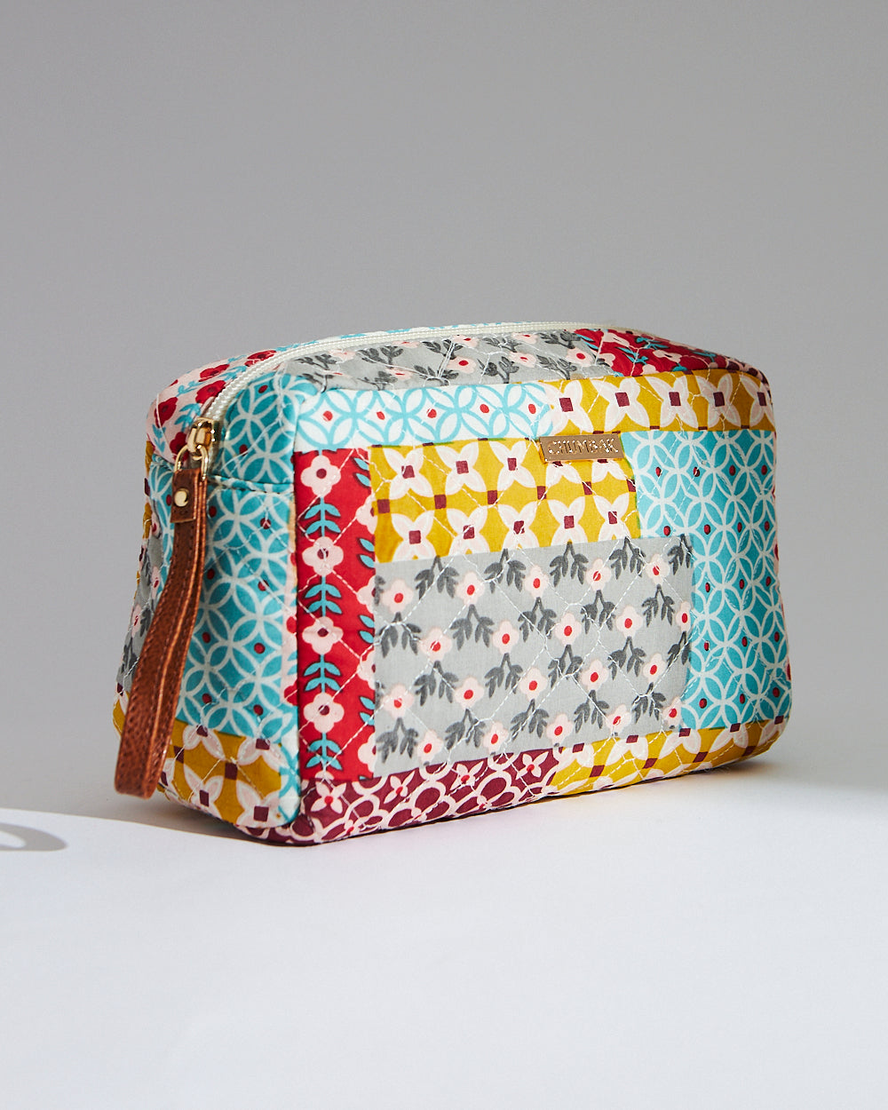 Patches & Print Quilted Pouch