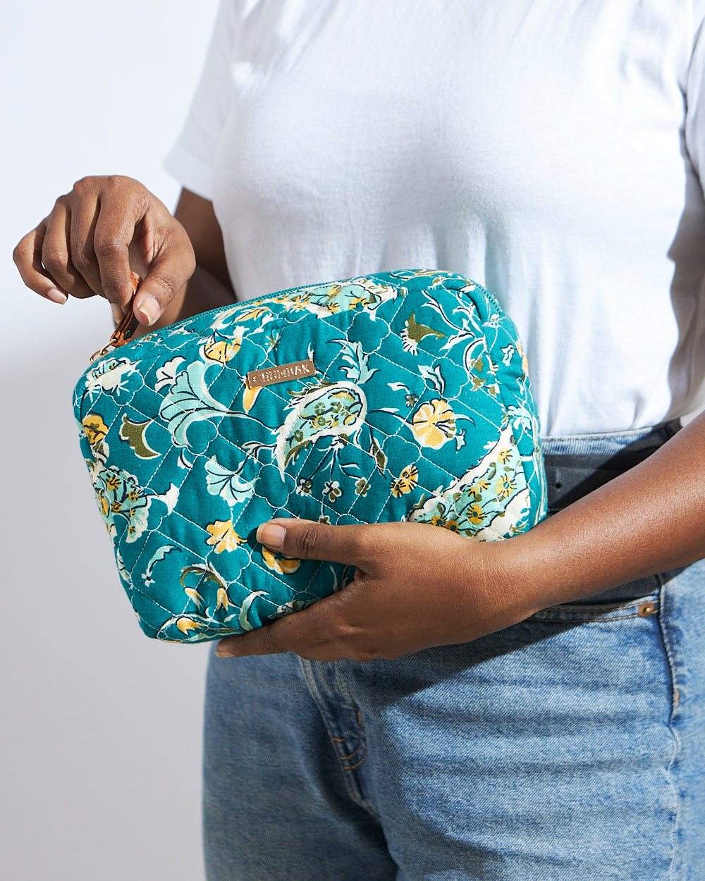 Paisley Bloom Quilted Pouch