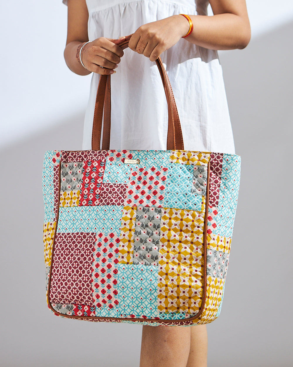 Patches & Print Quilted Tote