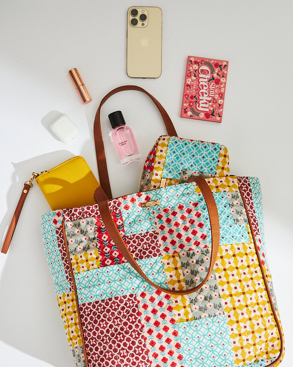 Patches & Print Quilted Tote