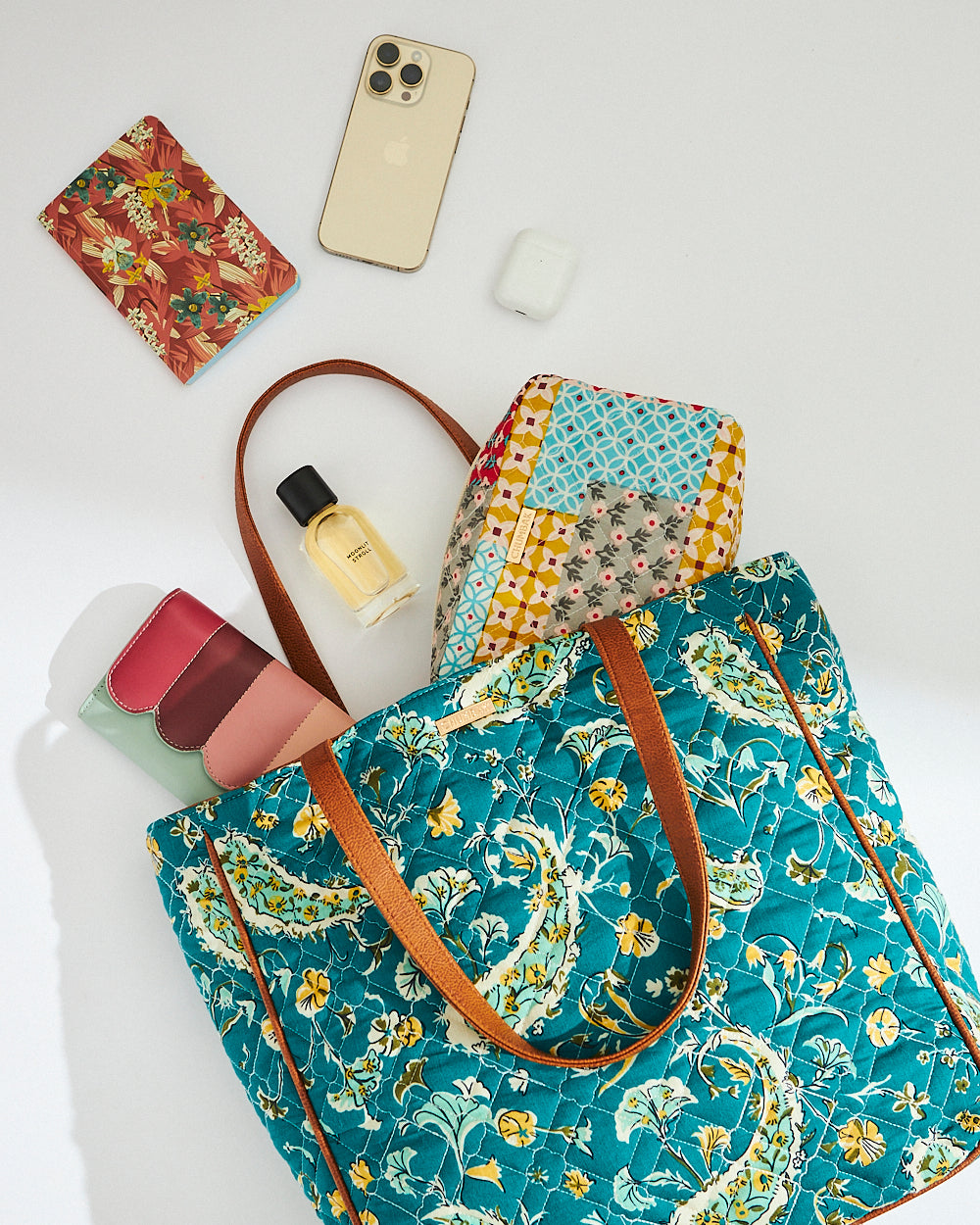 Paisley Bloom Quilted Tote