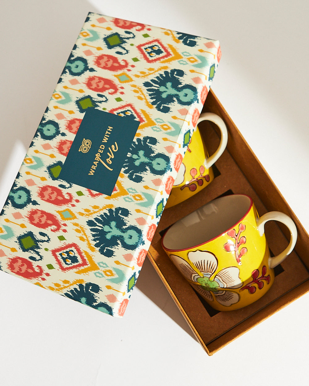 Hibiscus Bloom Mugs Gift Box | Set of 2
