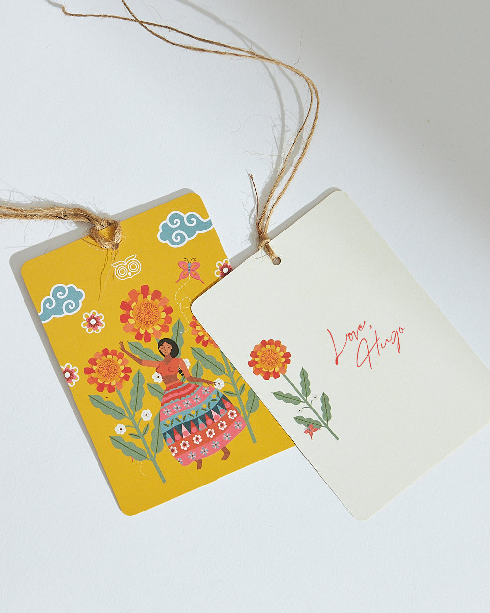 Marigold Note Cards, Set of 4
