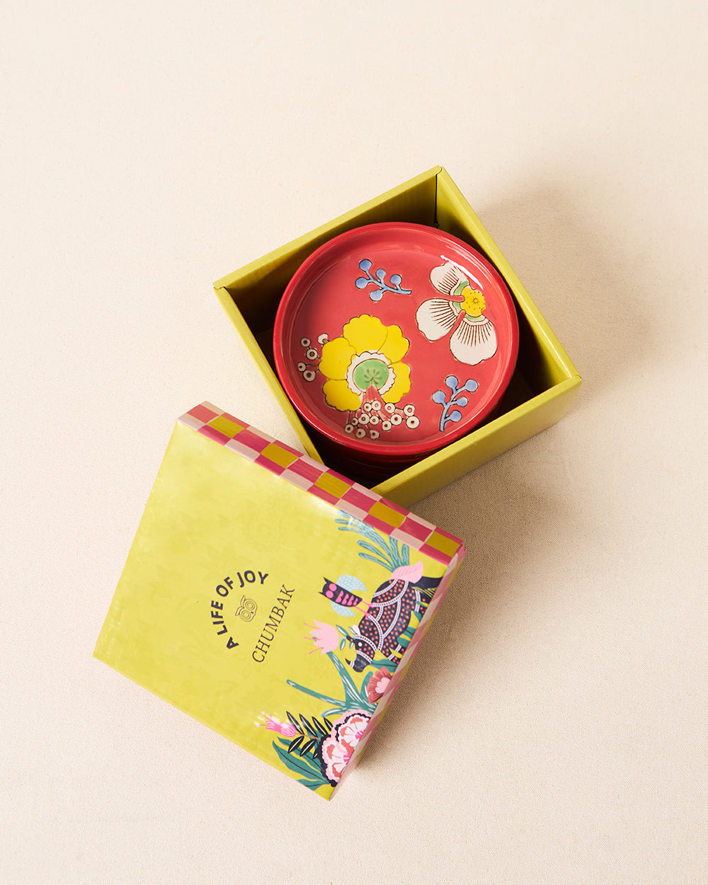 Hibiscus Bloom Snack Plates | Set of 4