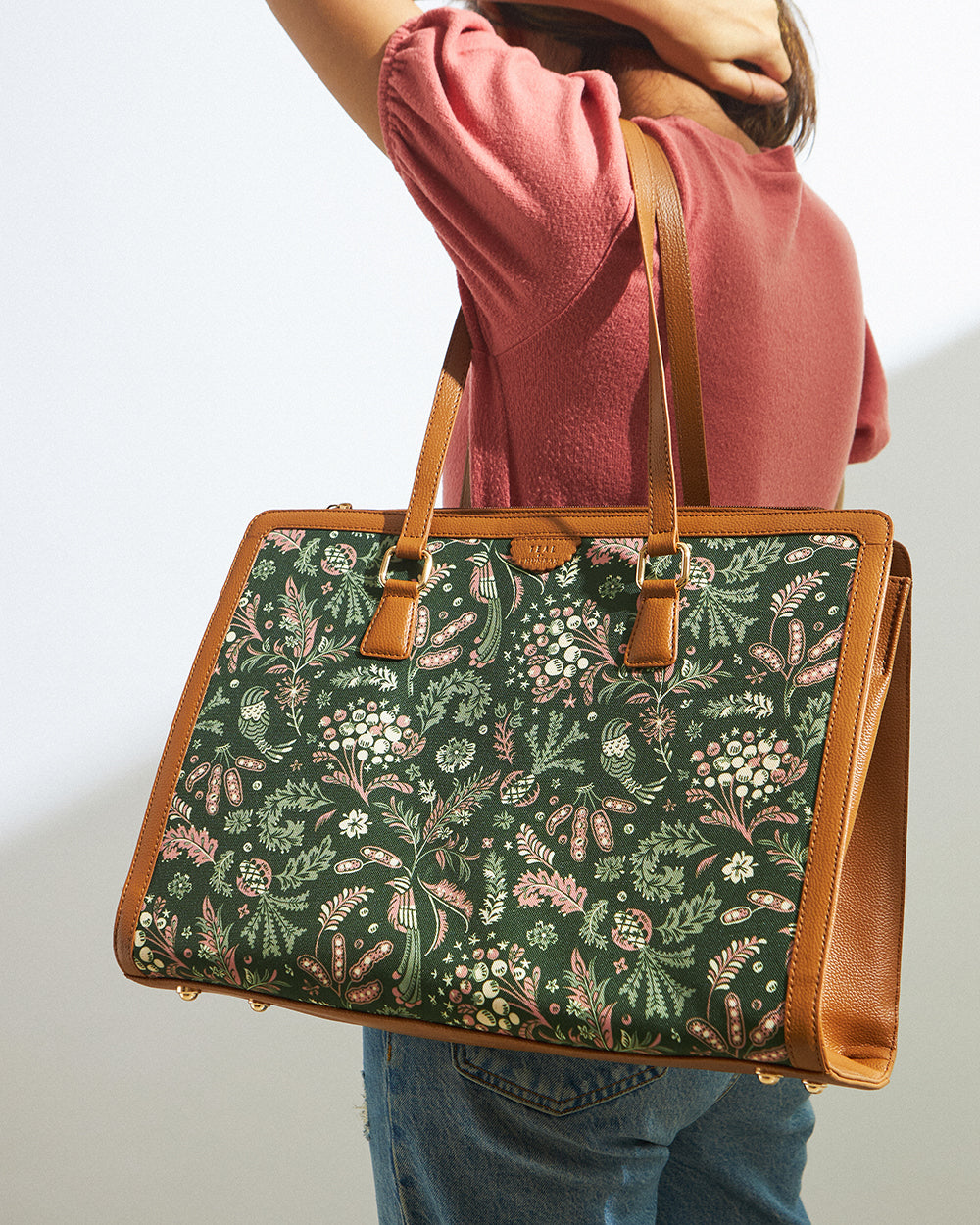 Teal by Chumbak Grassland Office Tote