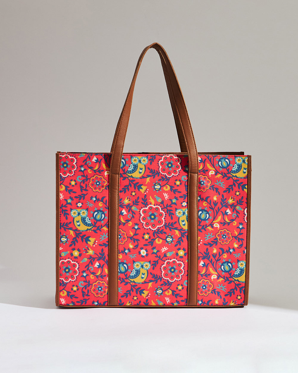 Teal by Chumbak Bukhara Blooms Canvas Tote