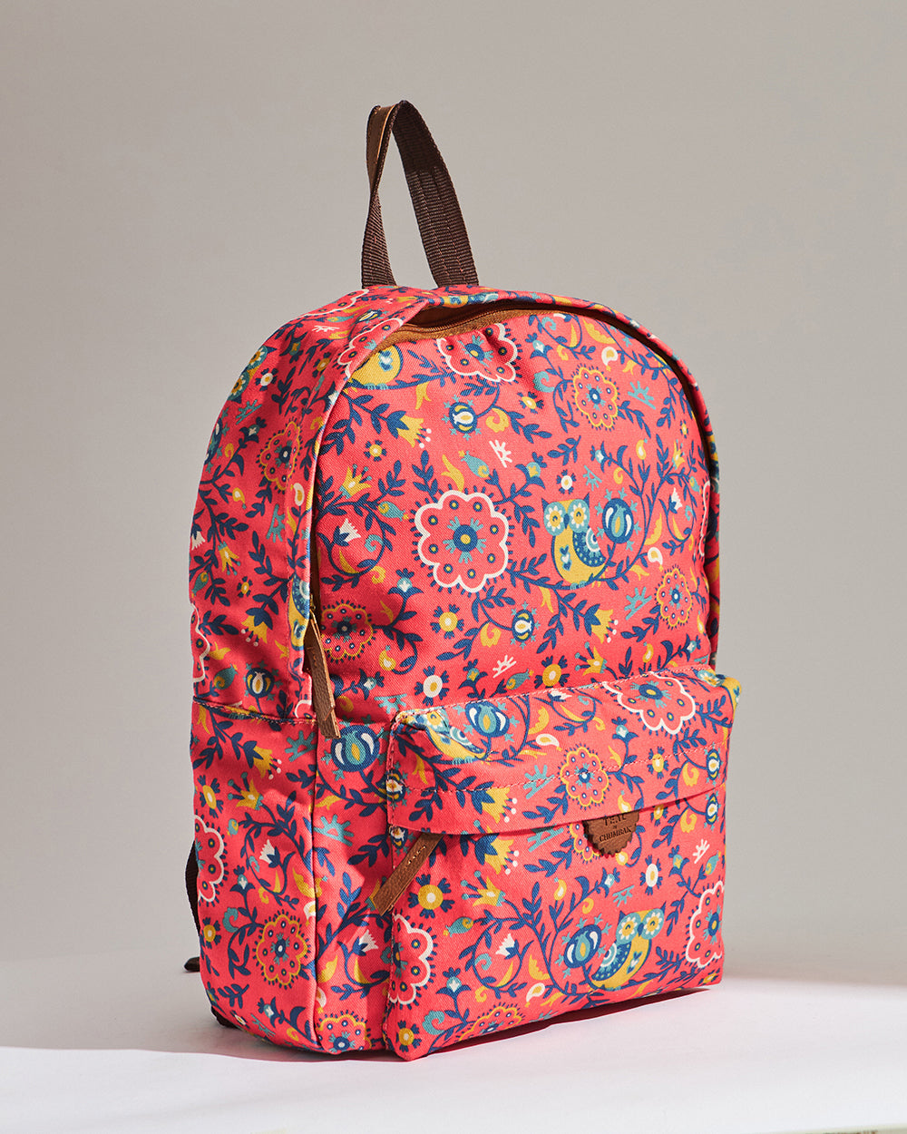 Teal by Chumbak Bukhara Blooms Backpack