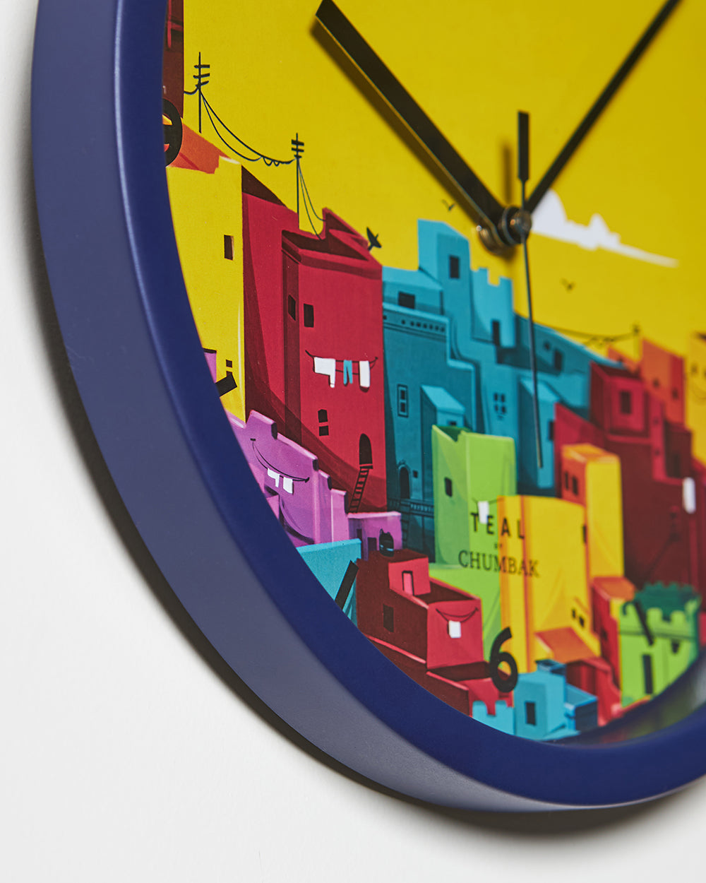 Teal by Chumbak Wall Clocks | 11 inch| Silent Sweep movement