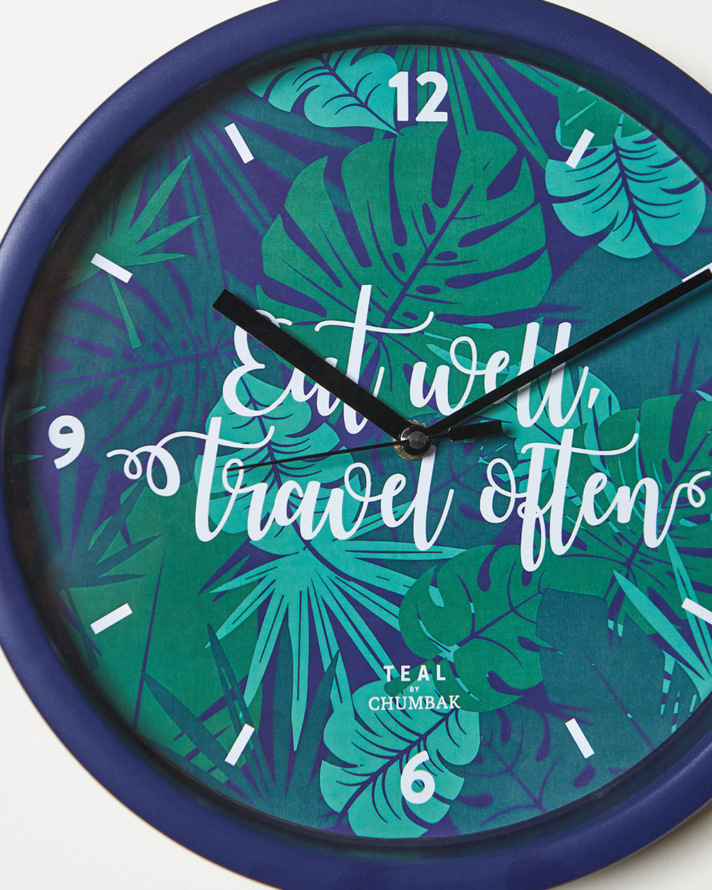 Teal by Chumbak Wall Clocks | 11 inch| Silent Sweep movement
