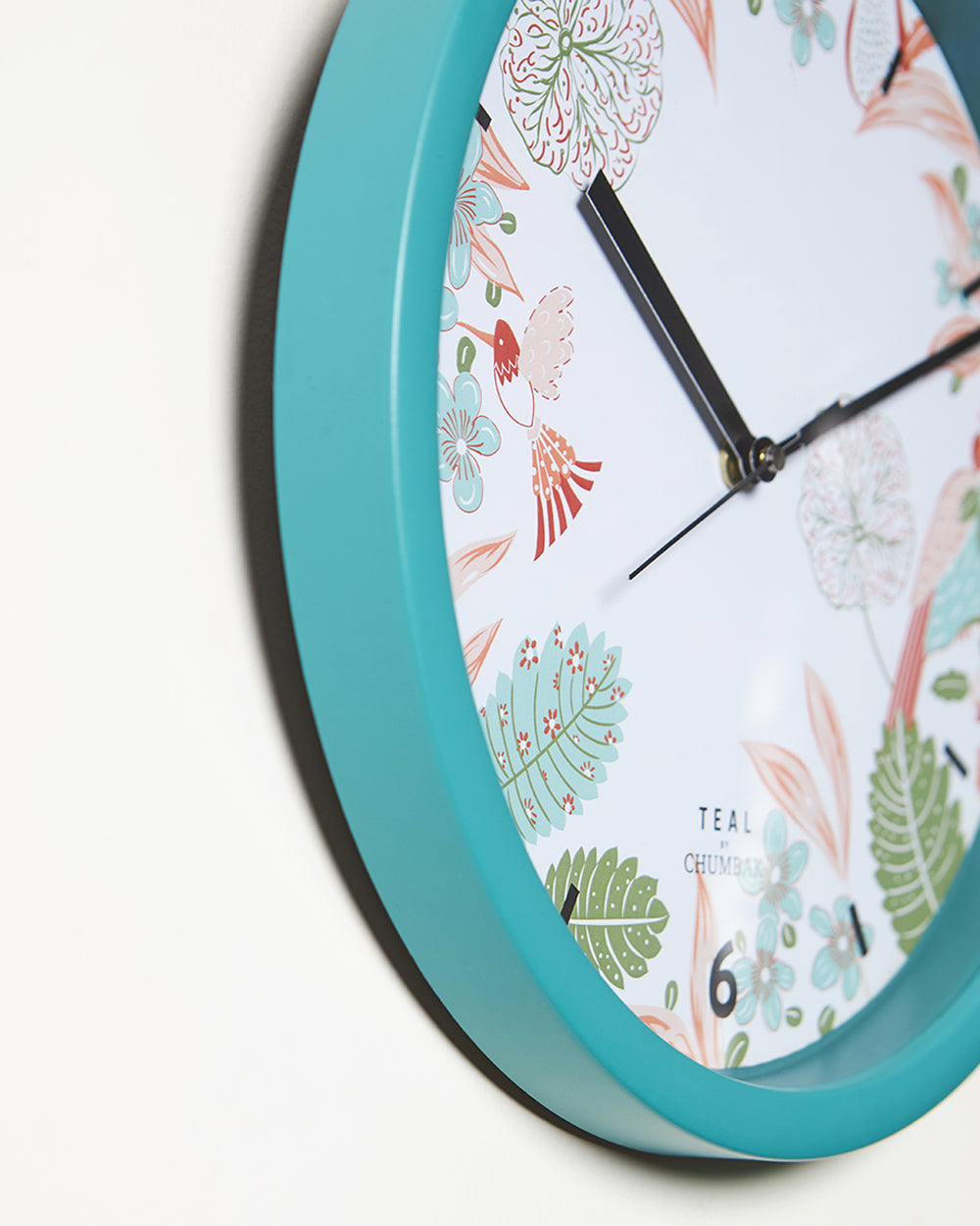 Teal by Chumbak Wall Clocks | 11 inch| Silent Sweep movement
