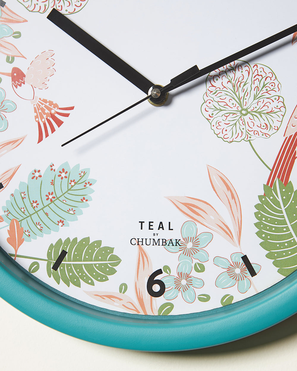 Teal by Chumbak Wall Clocks | 11 inch| Silent Sweep movement