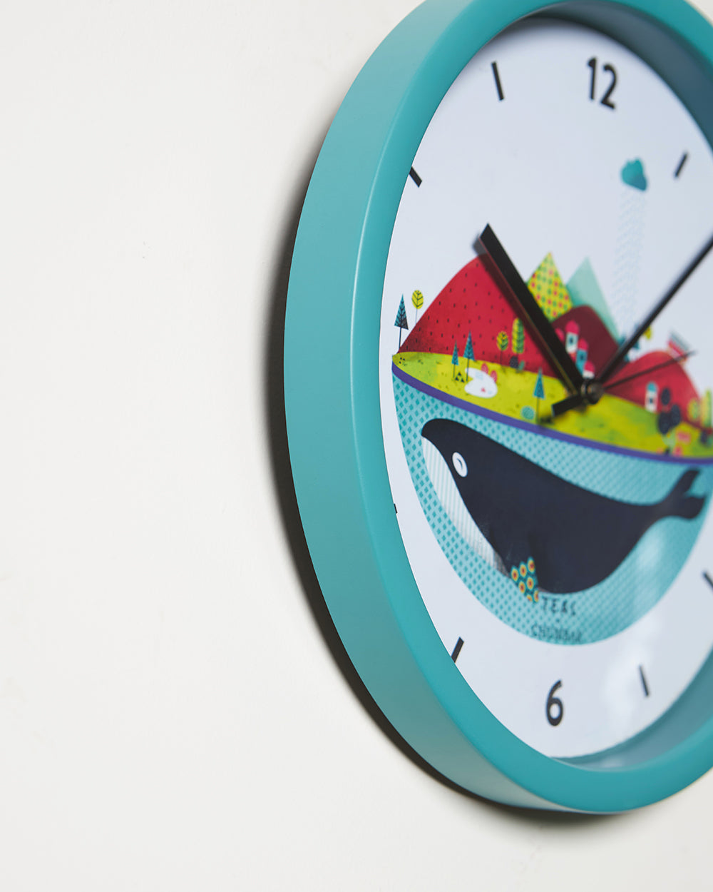 Teal by Chumbak Wall Clocks | 11 inch| Silent Sweep movement