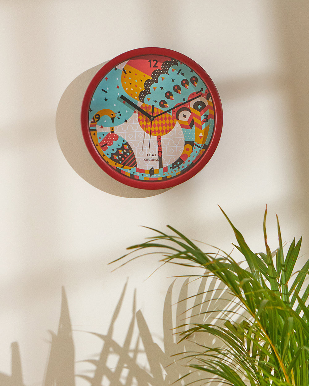 Teal by Chumbak Wall Clocks | 11 inch| Silent Sweep movement