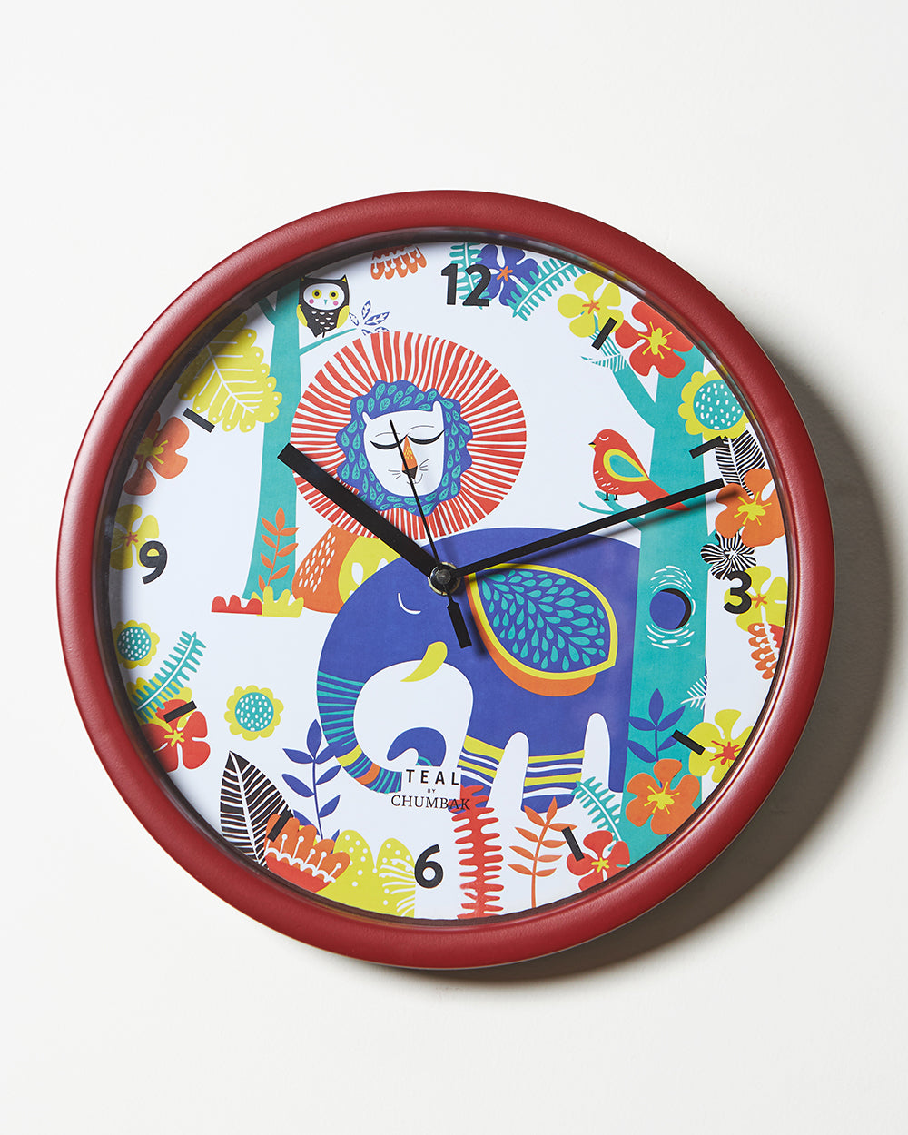 Teal by Chumbak Wall Clocks | 11 inch| Silent Sweep movement