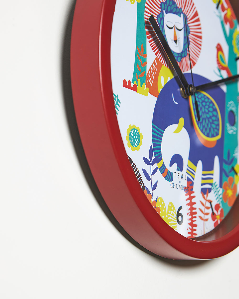 Teal by Chumbak Wall Clocks | 11 inch| Silent Sweep movement