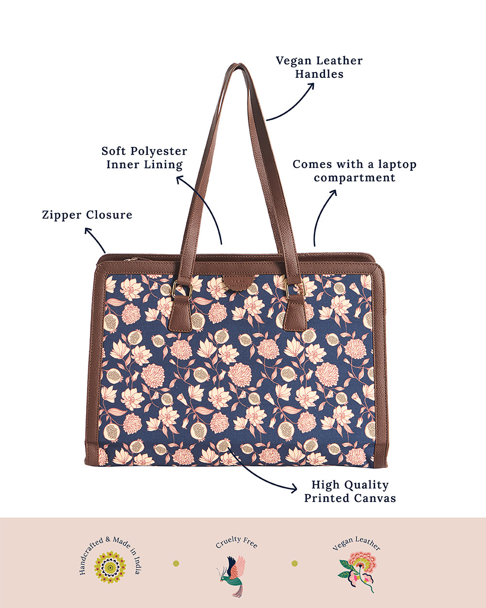 Teal by Chumbak | Anar Garden Office Tote