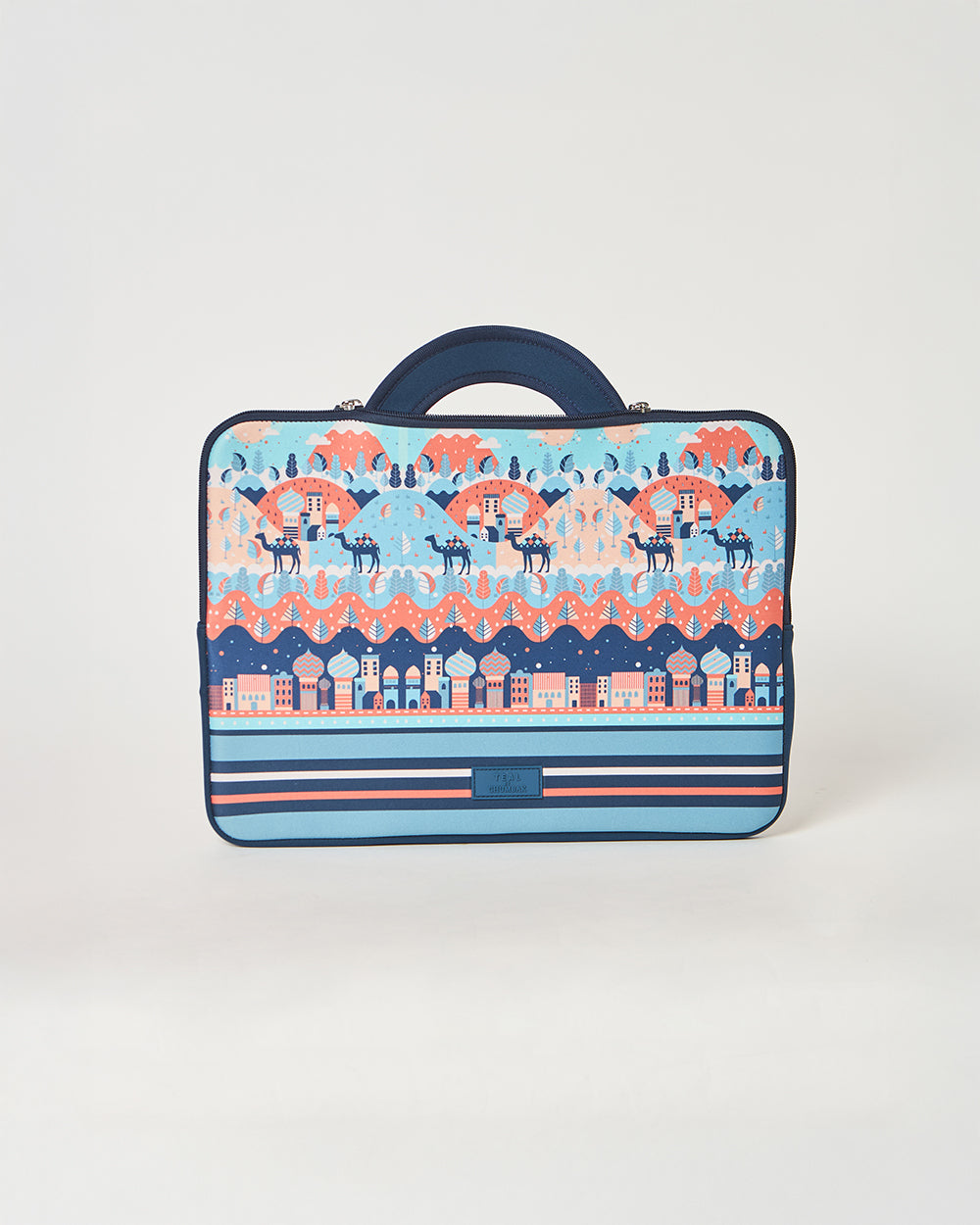Teal by Chumbak Desert Caravan Laptop Sleeve, 13"