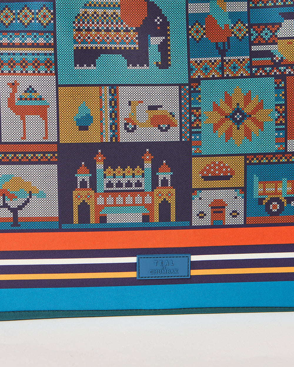 Teal by Chumbak Folk Tales Laptop Sleeve, 15"