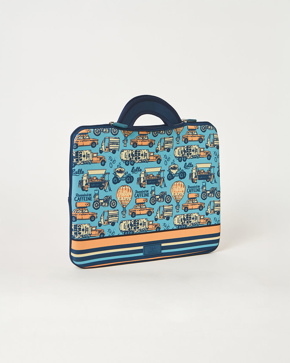 Teal by Chumbak Caffeine Hustle Laptop Sleeve, 13"