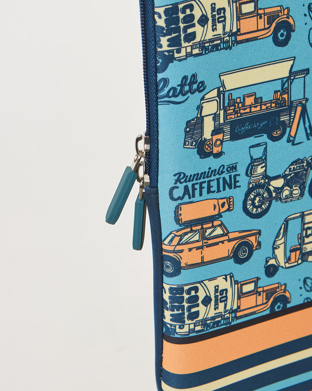 Teal by Chumbak Caffeine Hustle Laptop Sleeve, 15"