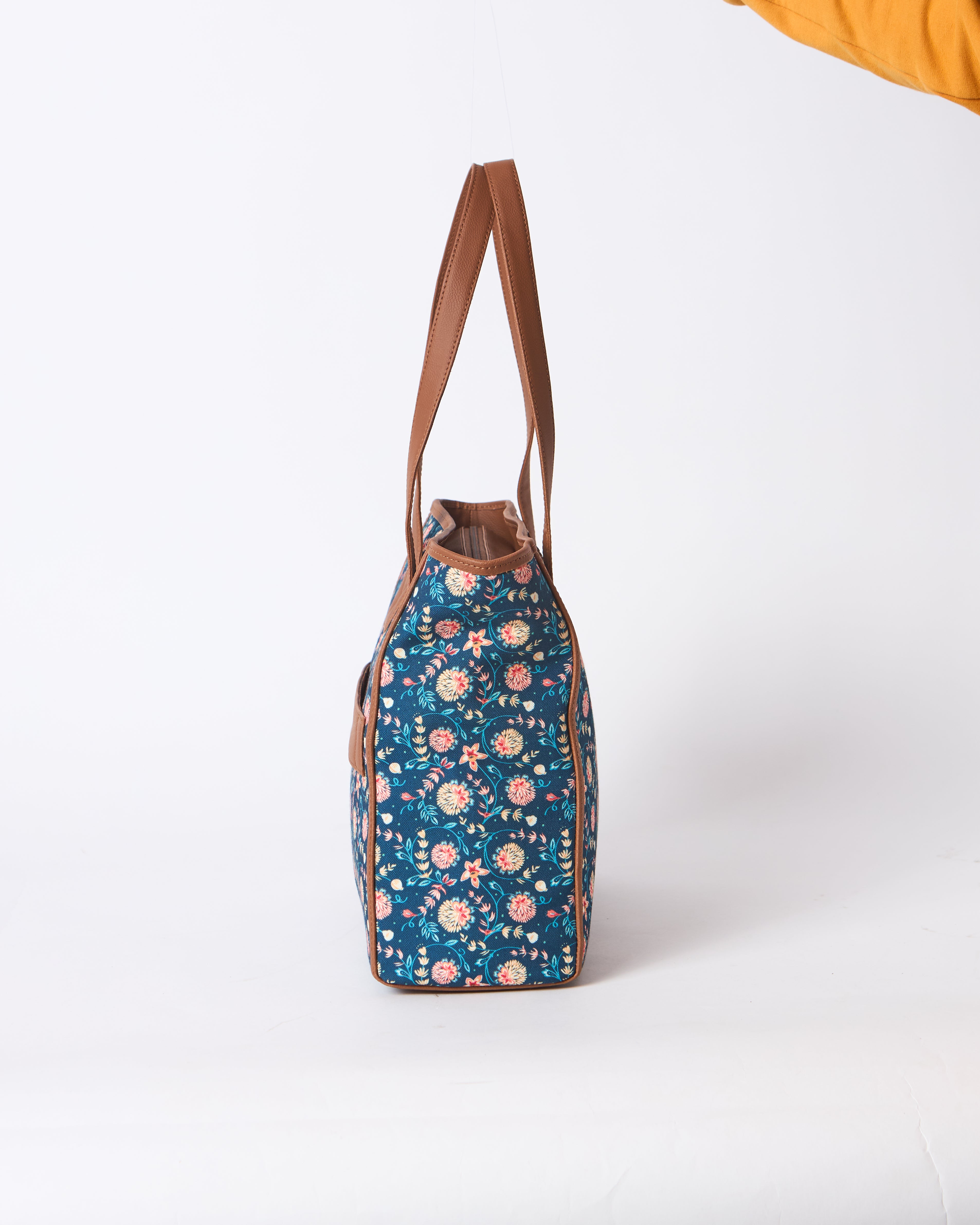 Teal by Chumbak Blue Bloom Everyday Tote