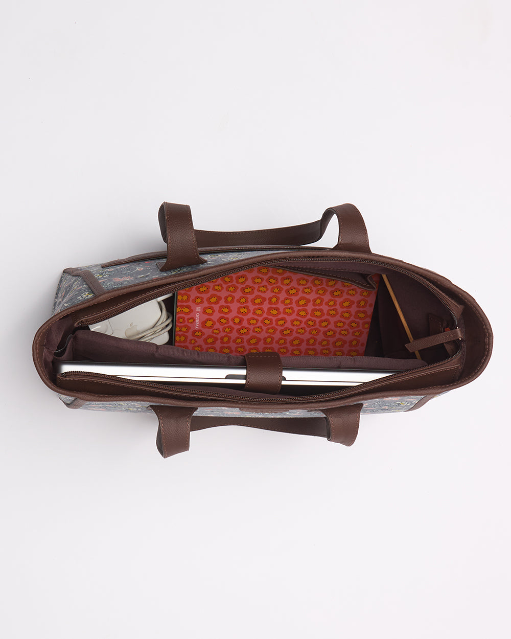 Teal by Chumbak Grey Bloom Everyday Tote