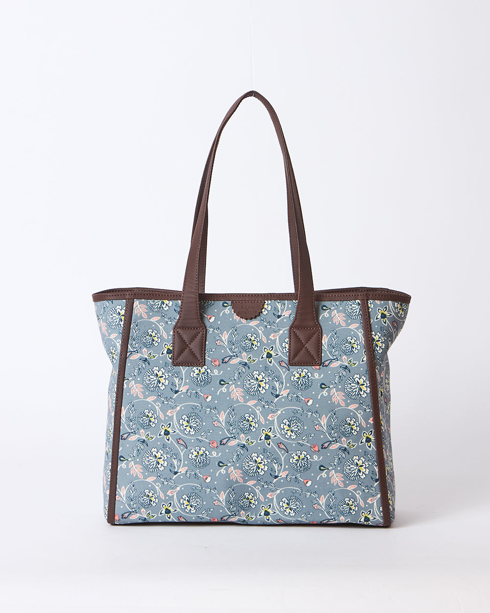 Teal by Chumbak Grey Bloom Everyday Tote