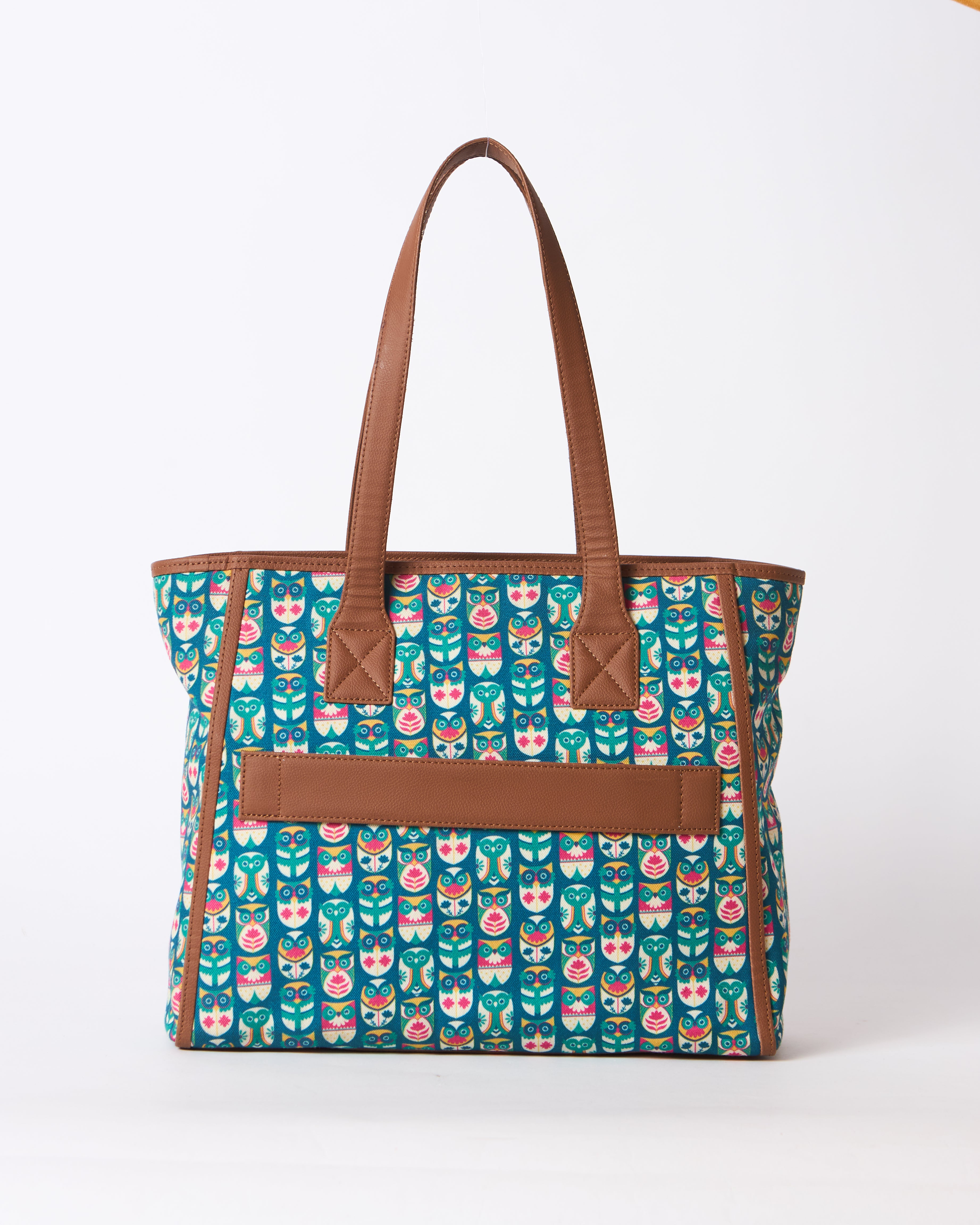 Teal by Chumbak Owl March Everyday Tote