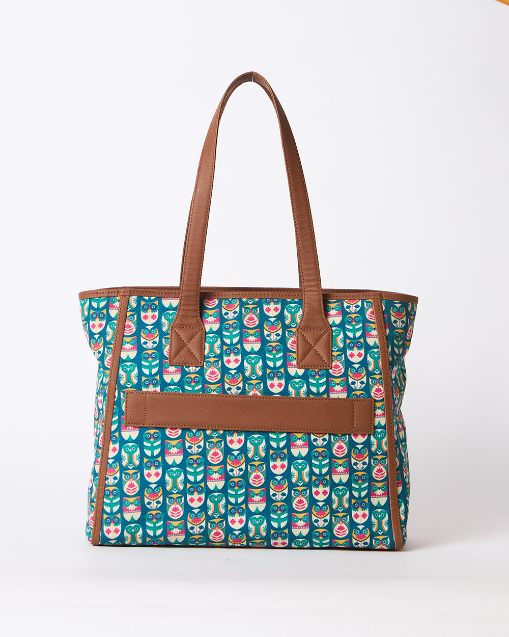 Teal by Chumbak Owl March Everyday Tote
