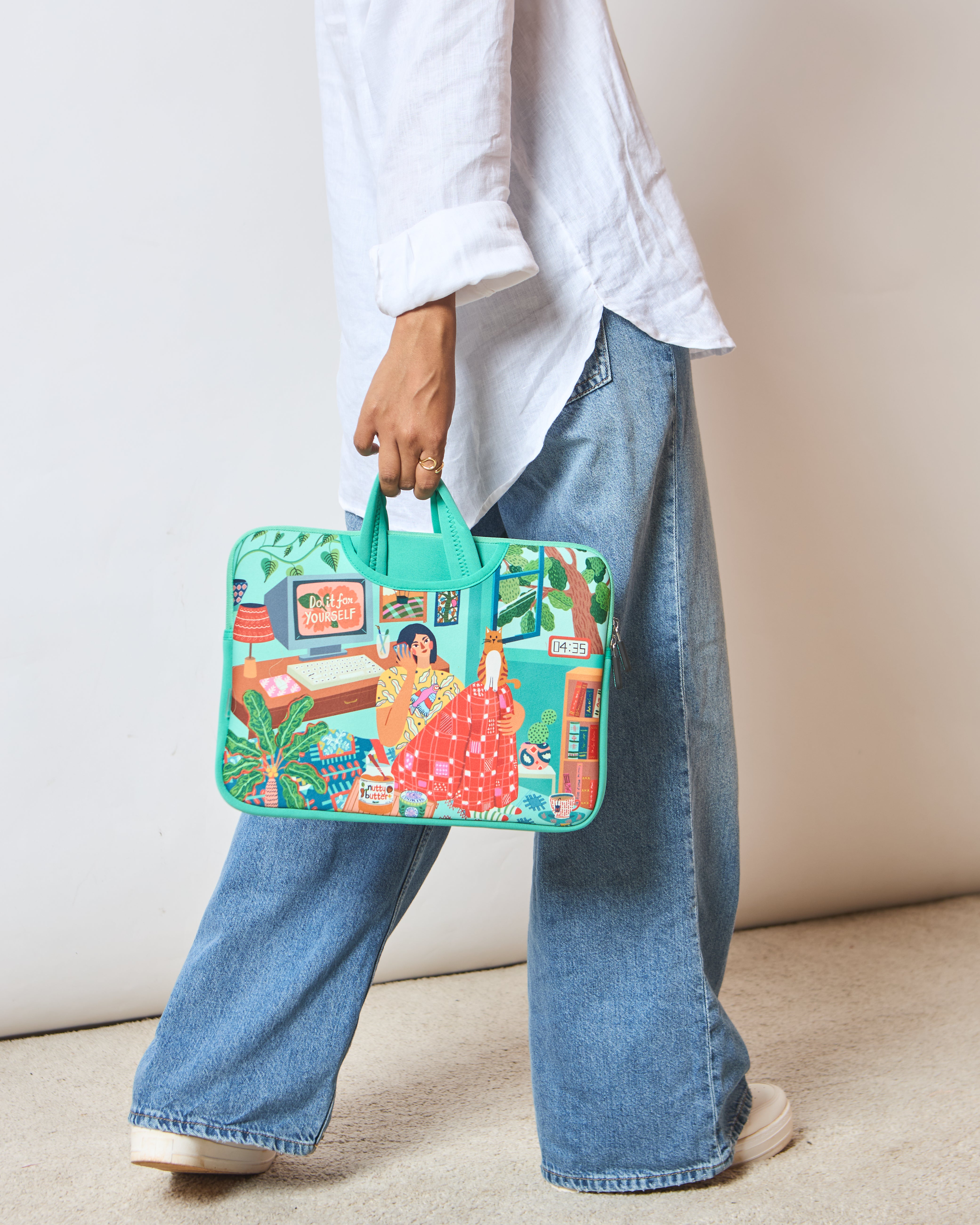 Slow Living Laptop Sleeve, 13"