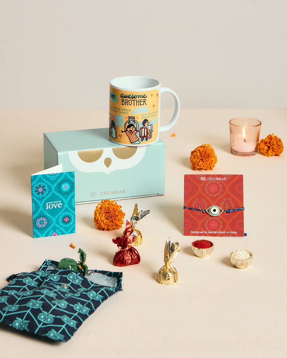 Essentials Rakhi Gift Box - Set of 3 (For your Brother)